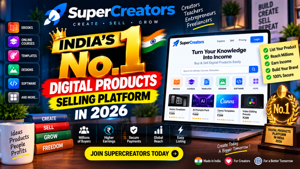 Super Creators - India's No.1 Digital Products Selling Platform in 2026