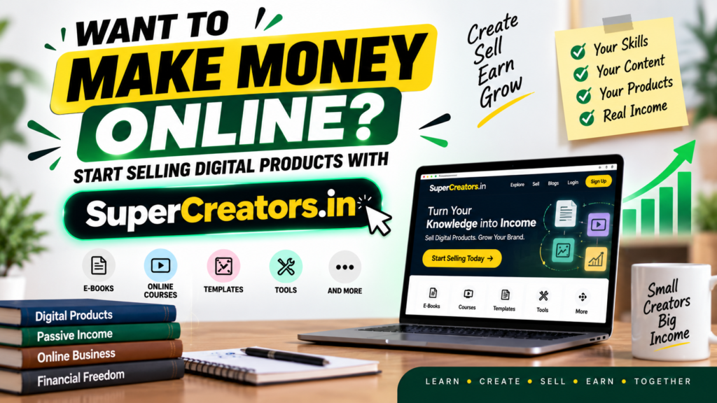 Want to Make Money Online ? Start Selling Digital Products