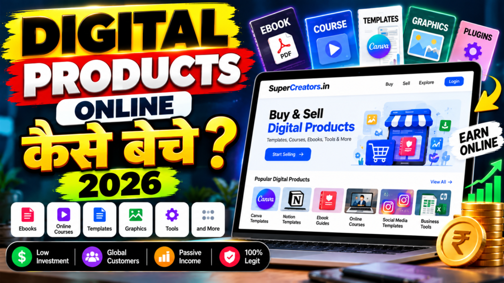 Digital Products Online Kaise Beche 2026